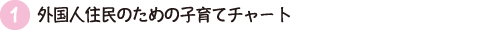 1.外国人住民のための子育てチャート