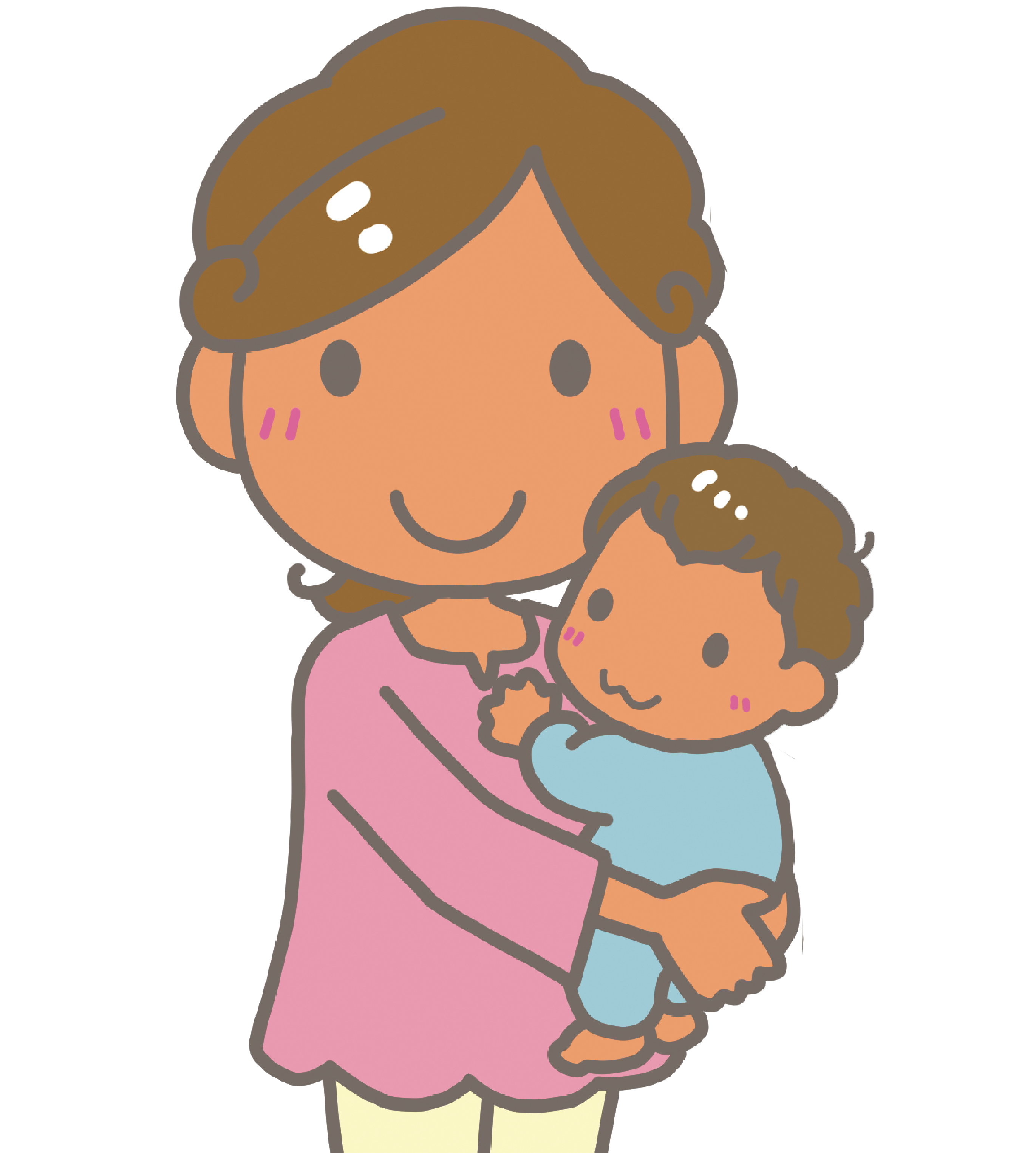 母子イラスト